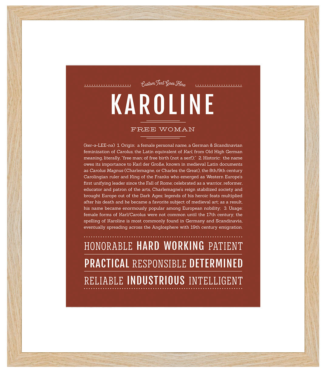 Karoline | Name Art Print