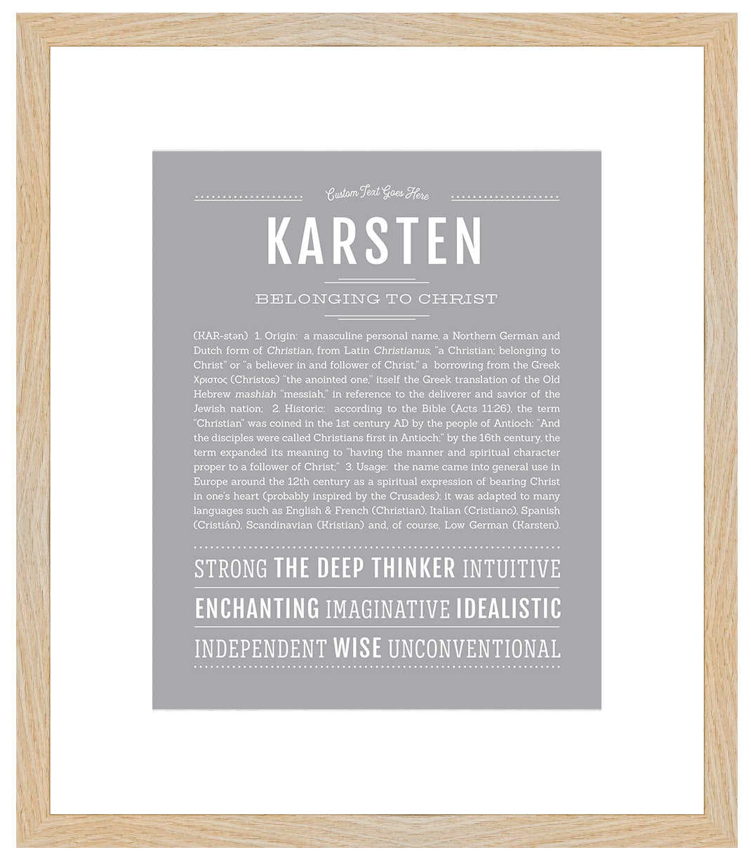 Karsten | Name Art Print