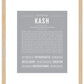 Kash | Name Art Print