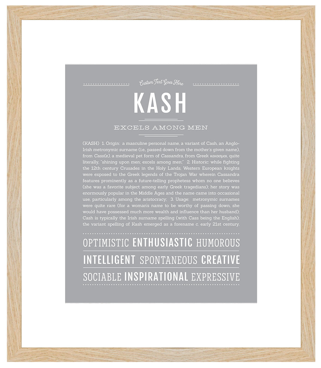 Kash | Name Art Print