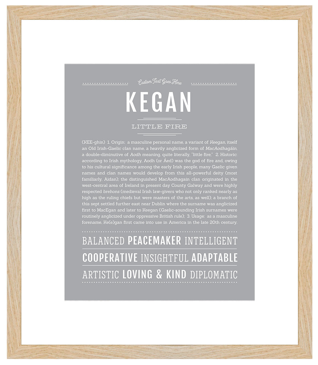 Kegan | Name Art Print