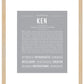 Ken | Name Art Print