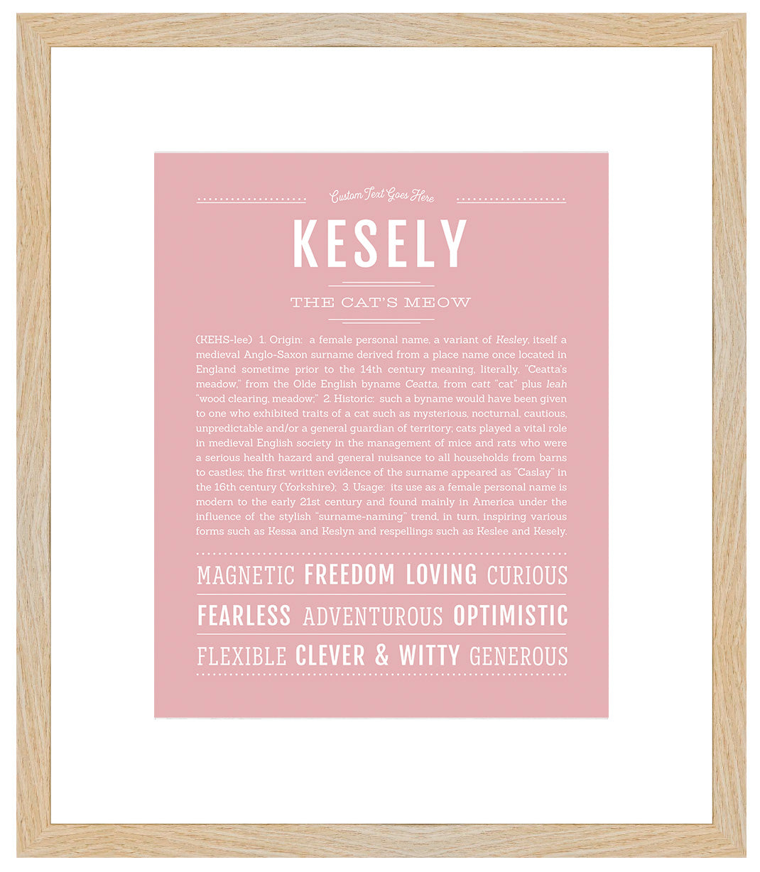 Kesely | Name Art Print