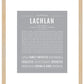 Lachlan | Name Art Print