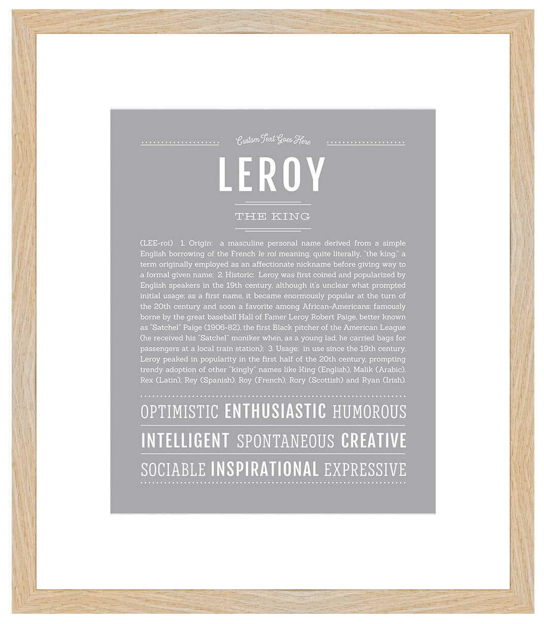 Leroy | Name Art Print