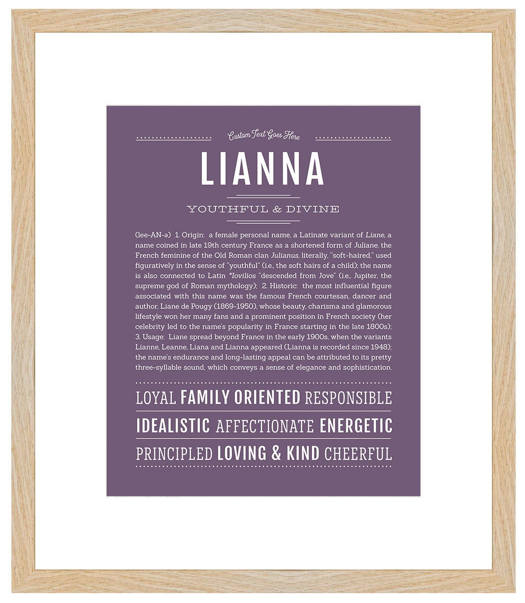 Lianna | Name Art Print