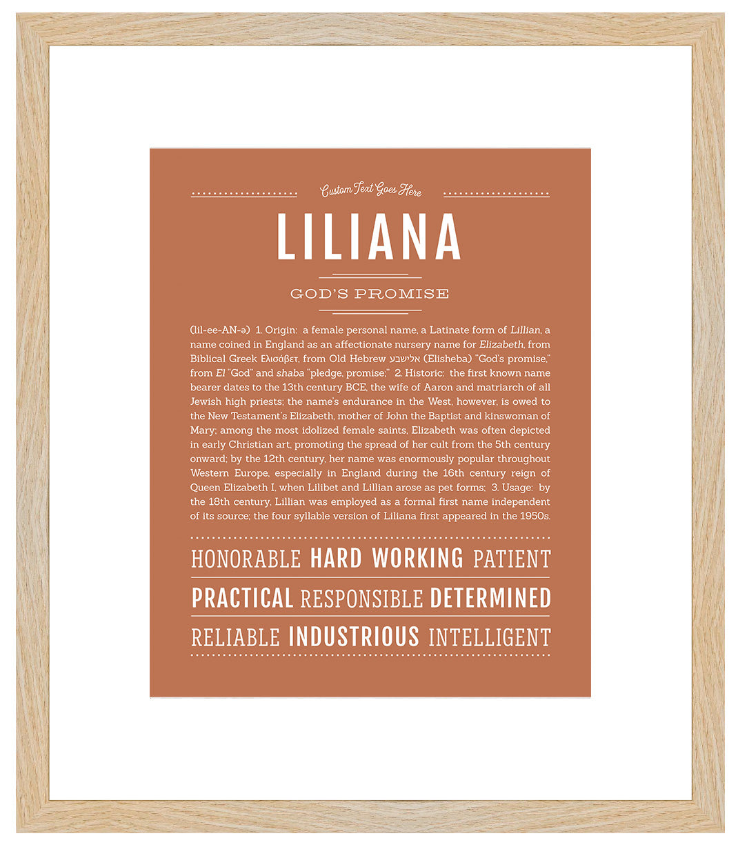 Liliana | Name Art Print