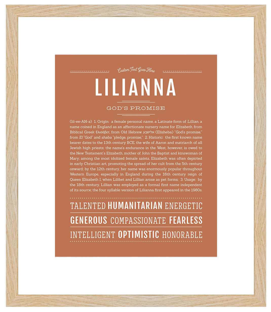 Lilianna | Name Art Print