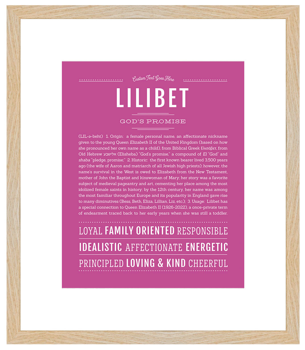 Lilibet | Name Art Print