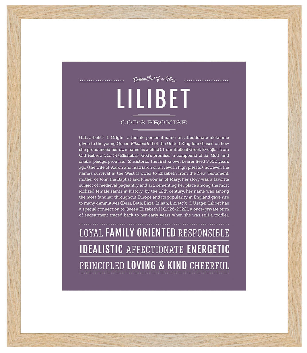 Lilibet | Name Art Print