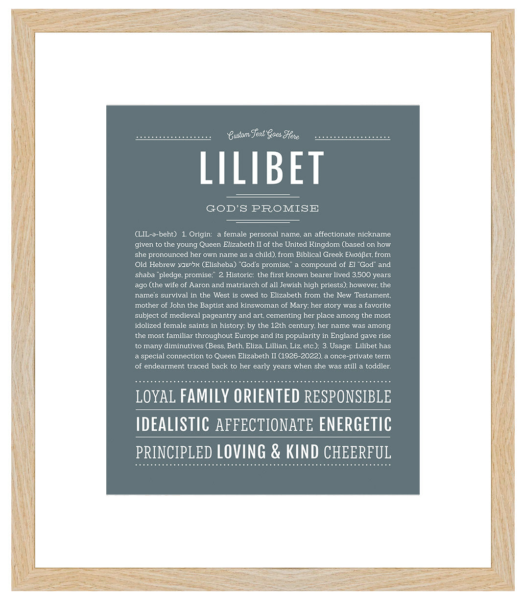 Lilibet | Name Art Print