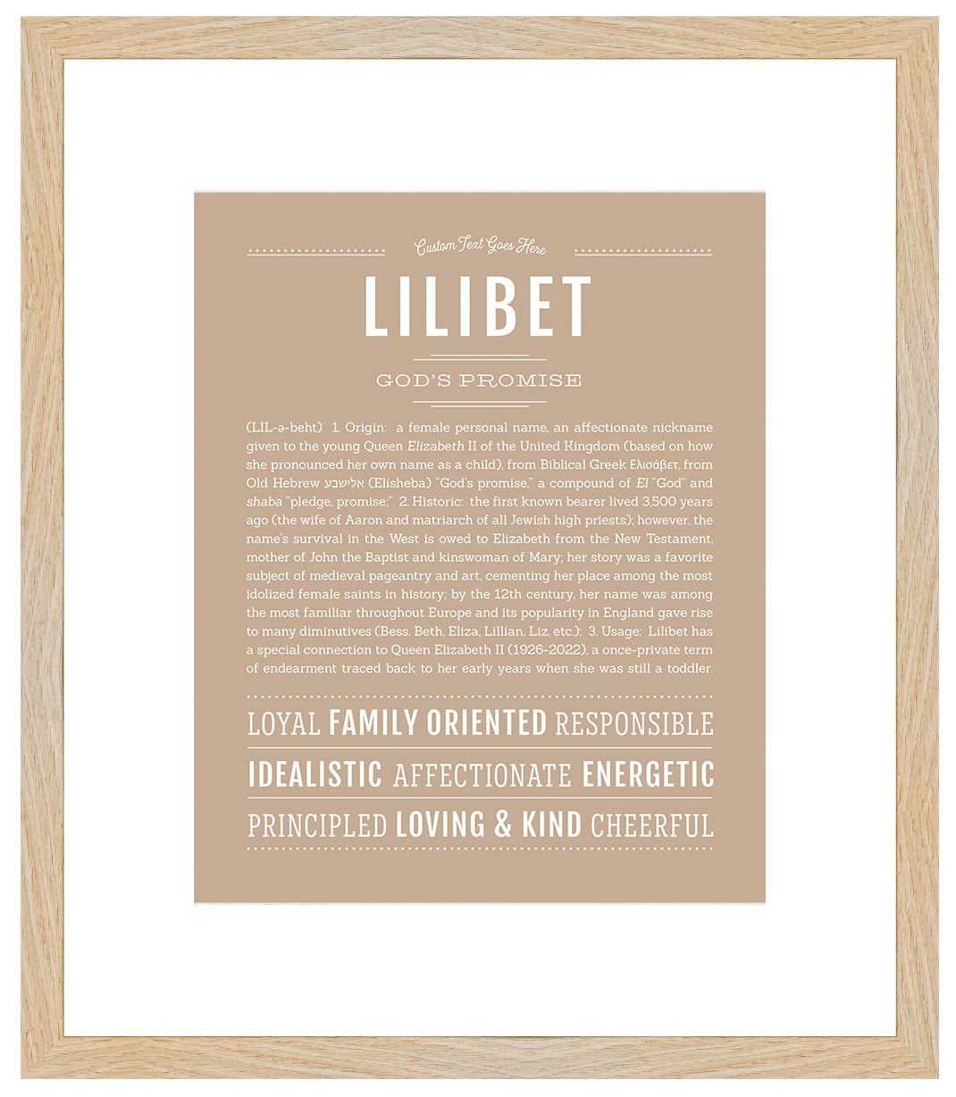 Lilibet | Name Art Print