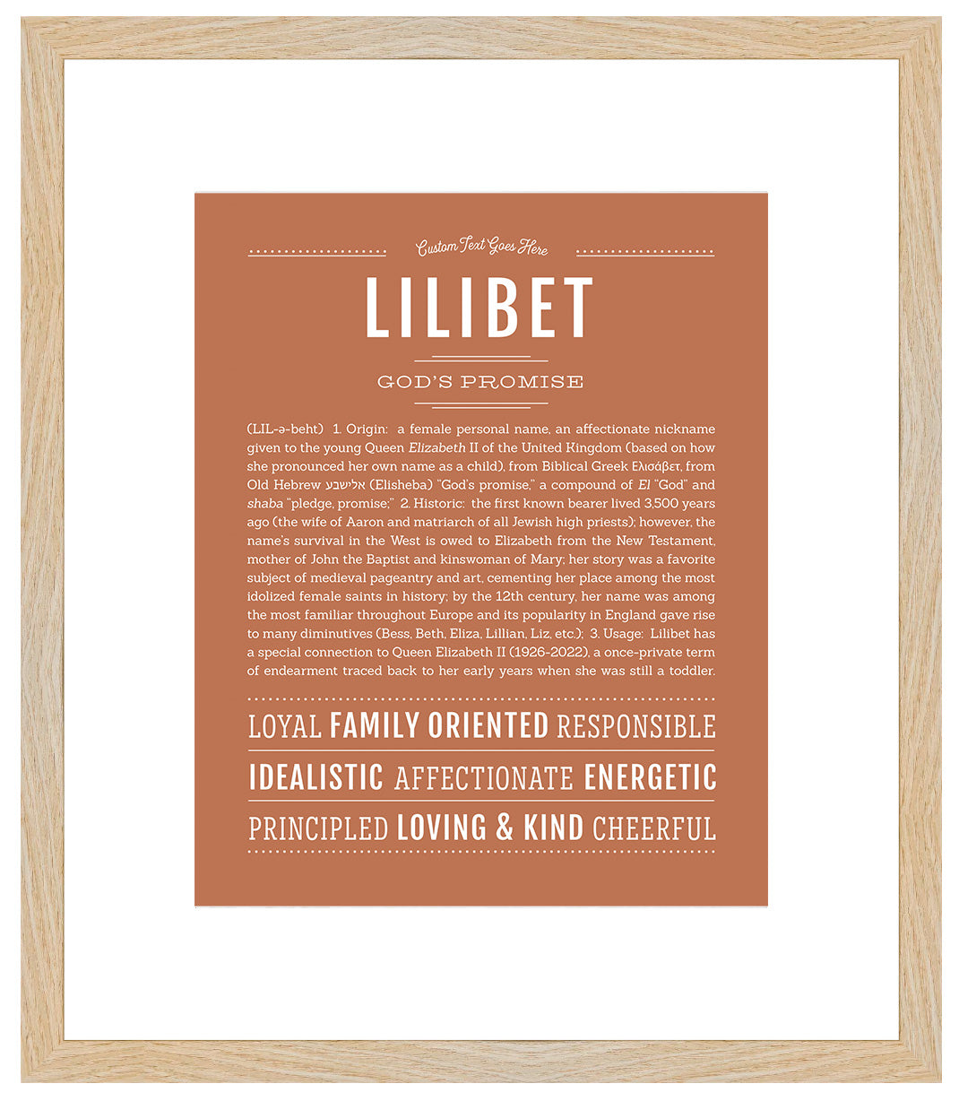 Lilibet | Name Art Print