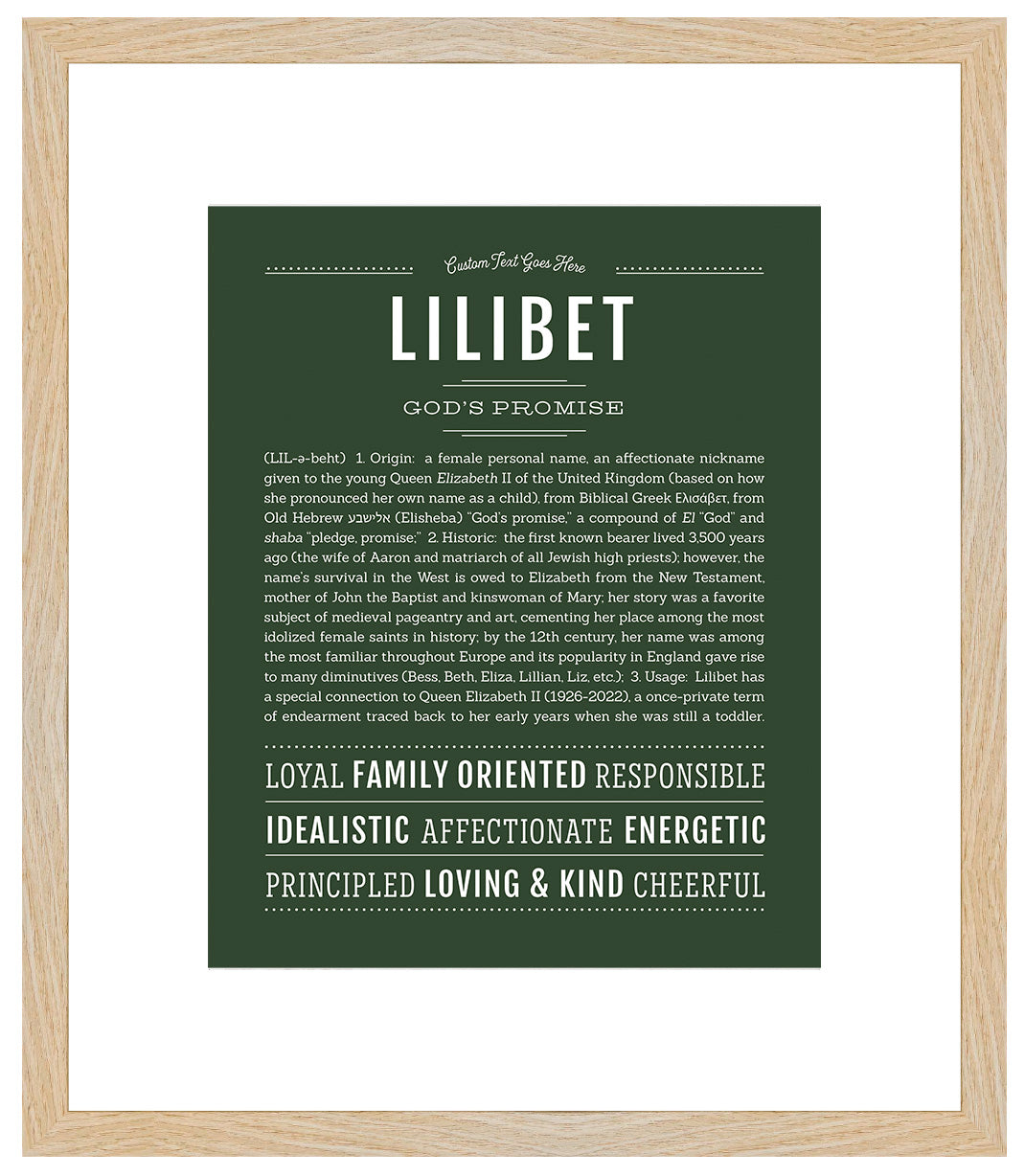 Lilibet | Name Art Print