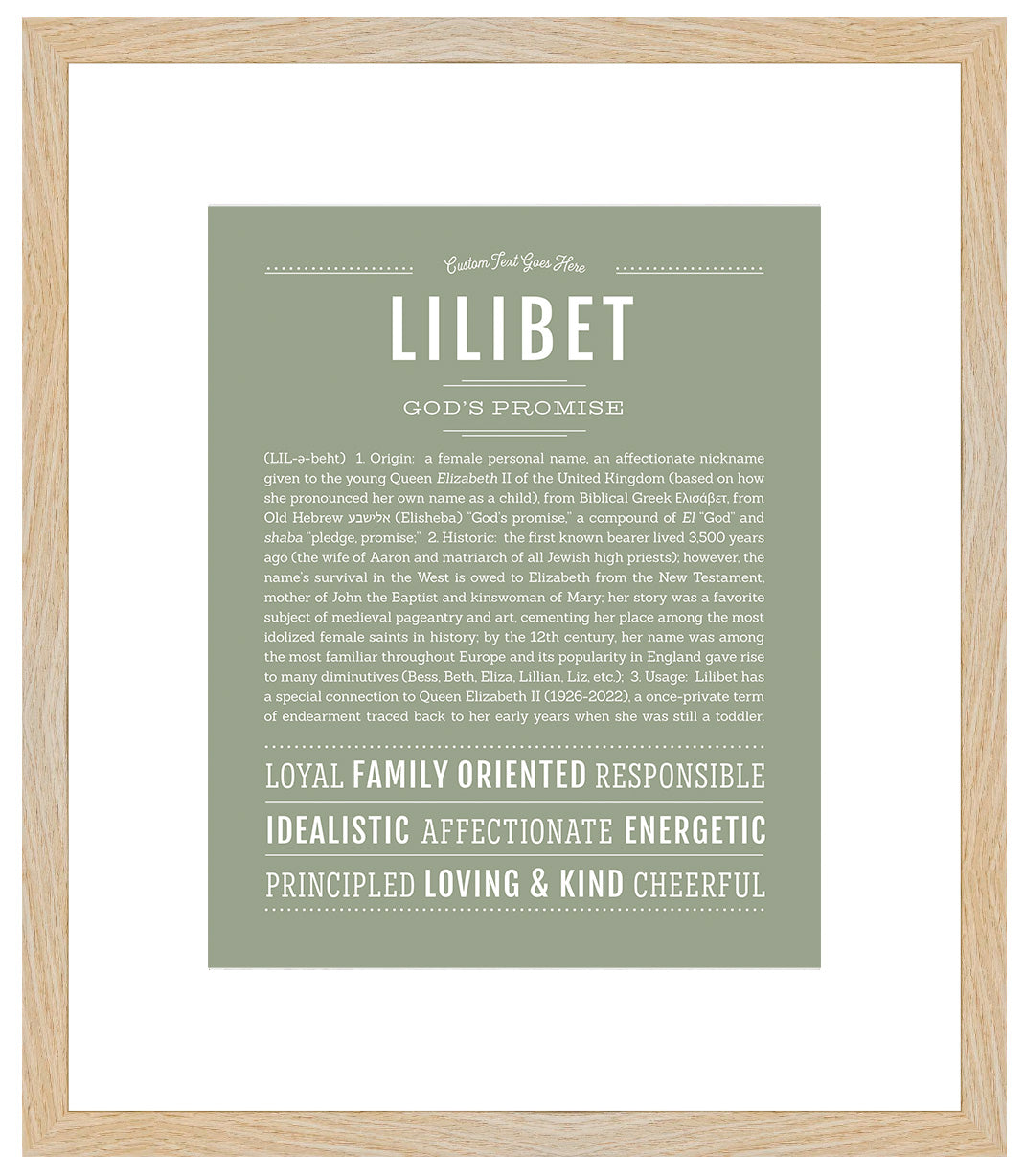 Lilibet | Name Art Print