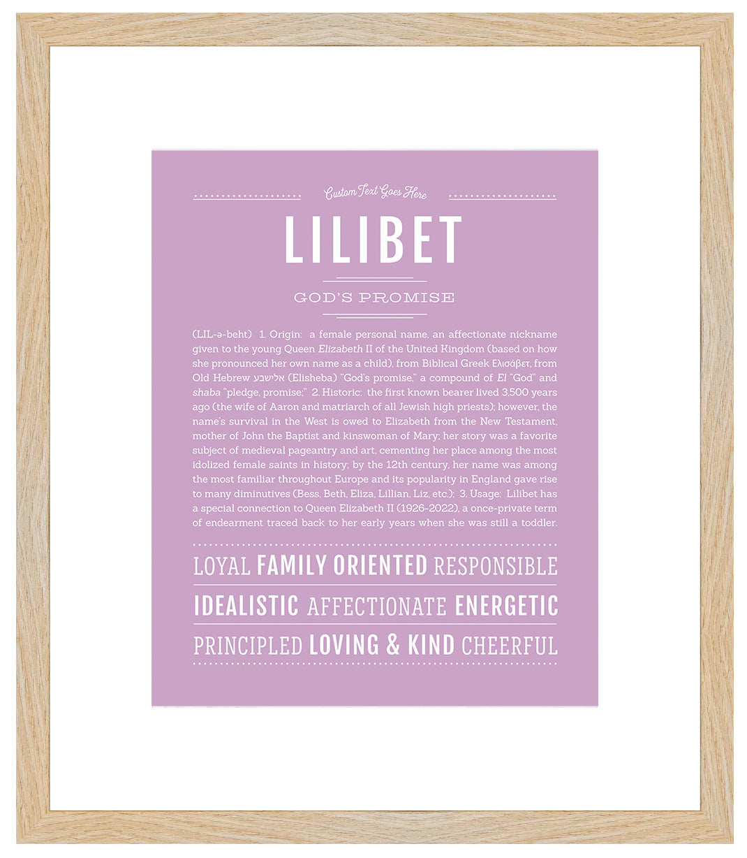 Lilibet | Name Art Print