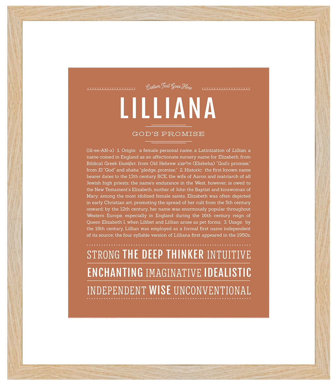 Lilliana | Name Art Print