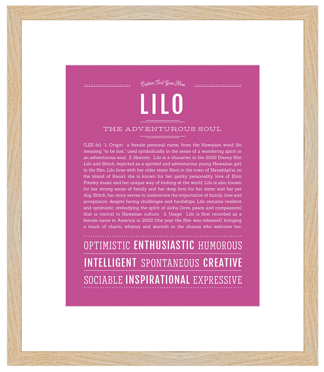 Lilo | Name Art Print