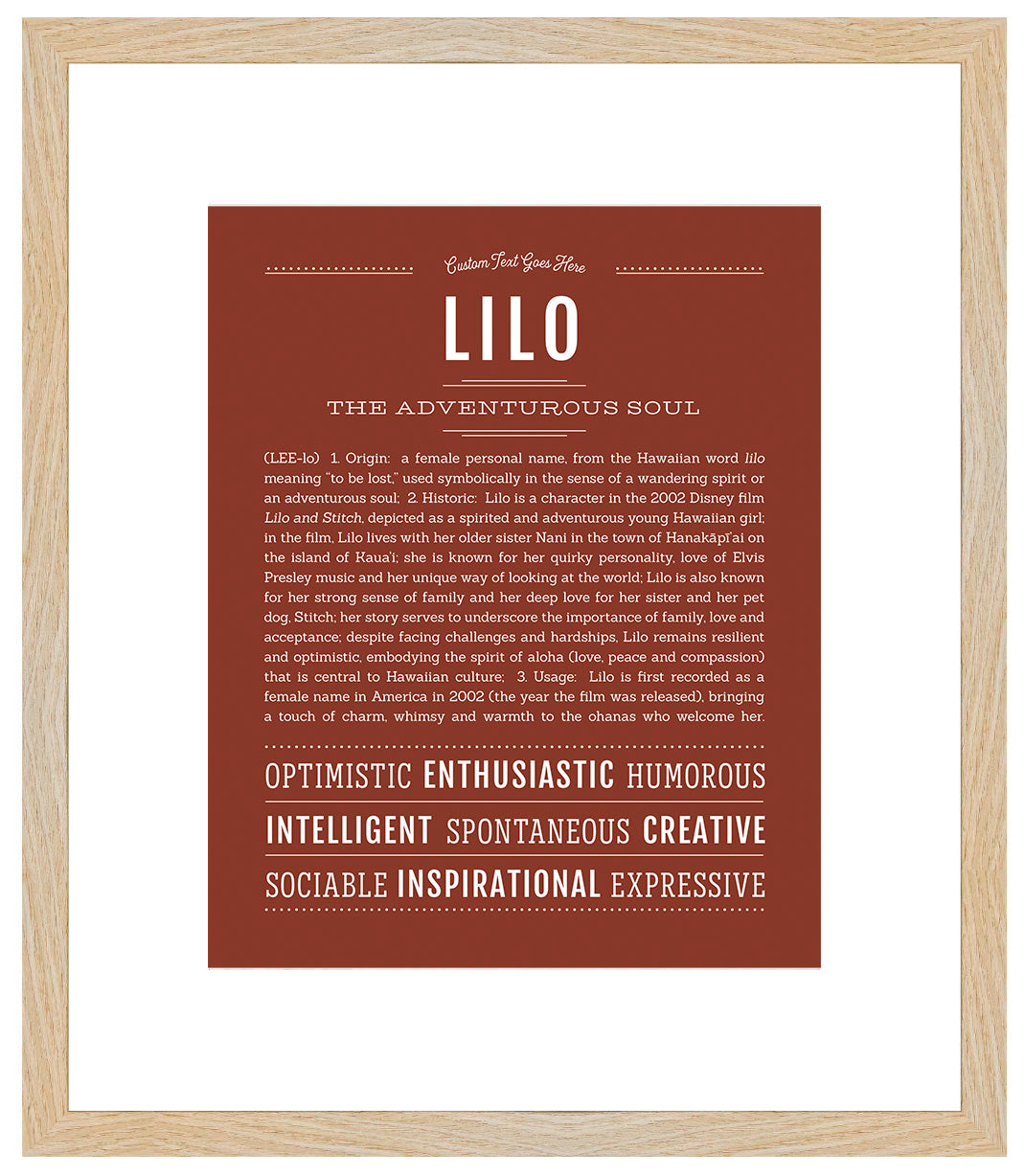 Lilo | Name Art Print