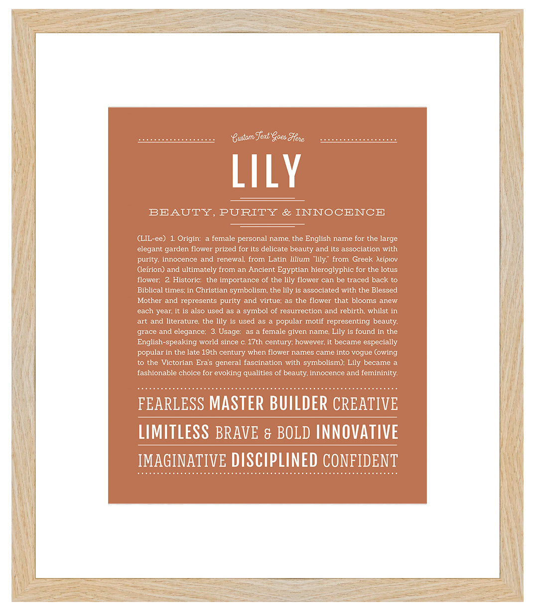 Lily | Name Art Print