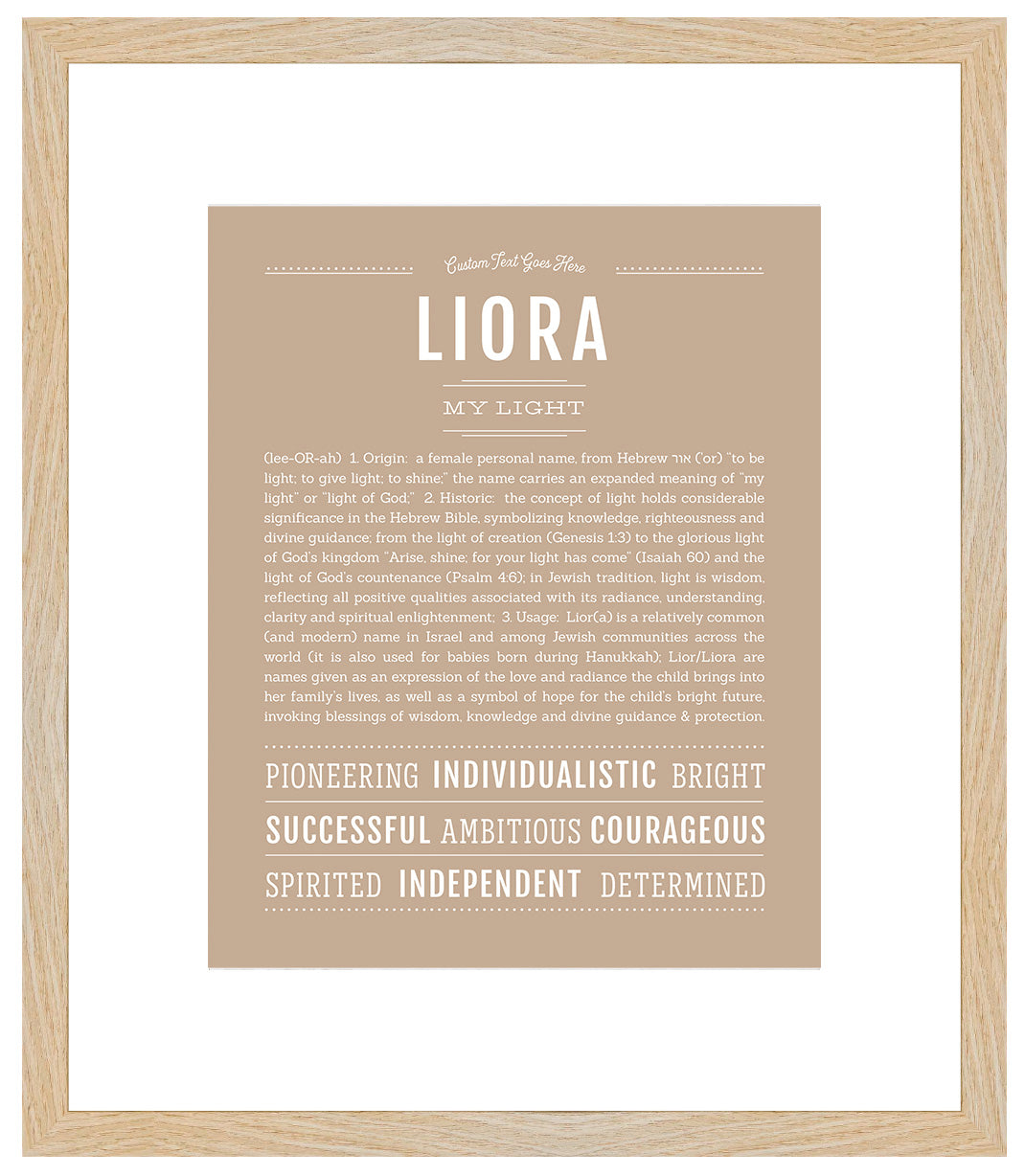 Liora | Name Art Print