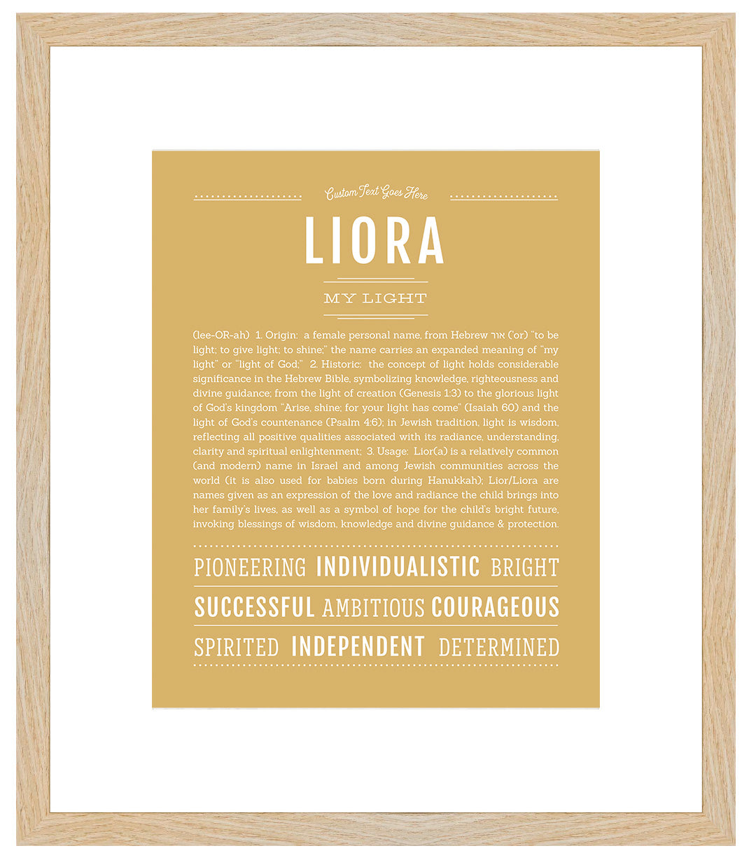 Liora | Name Art Print