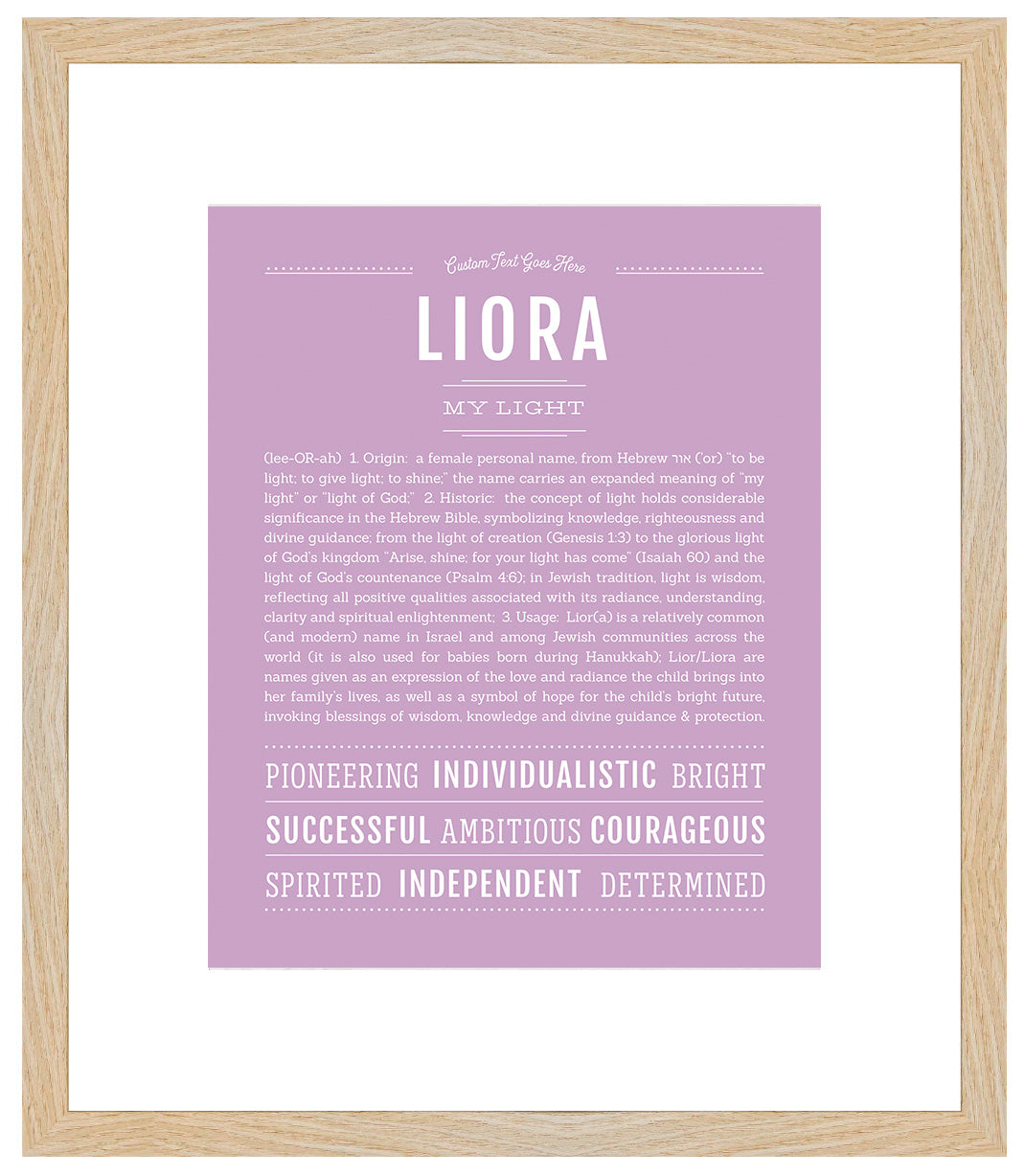 Liora | Name Art Print