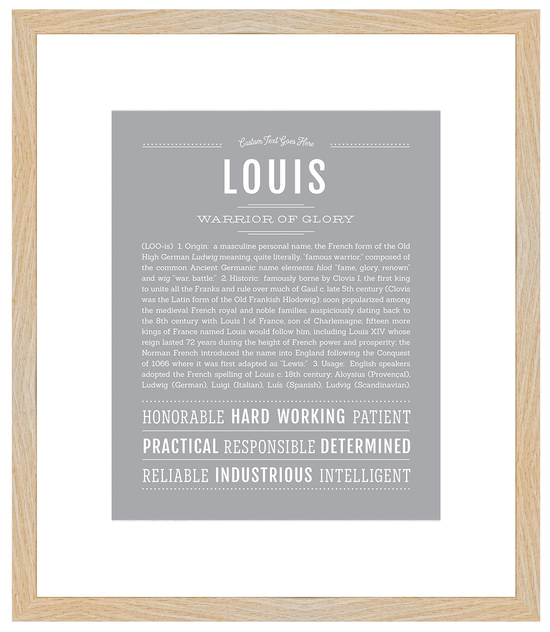 Louis | Name Art Print