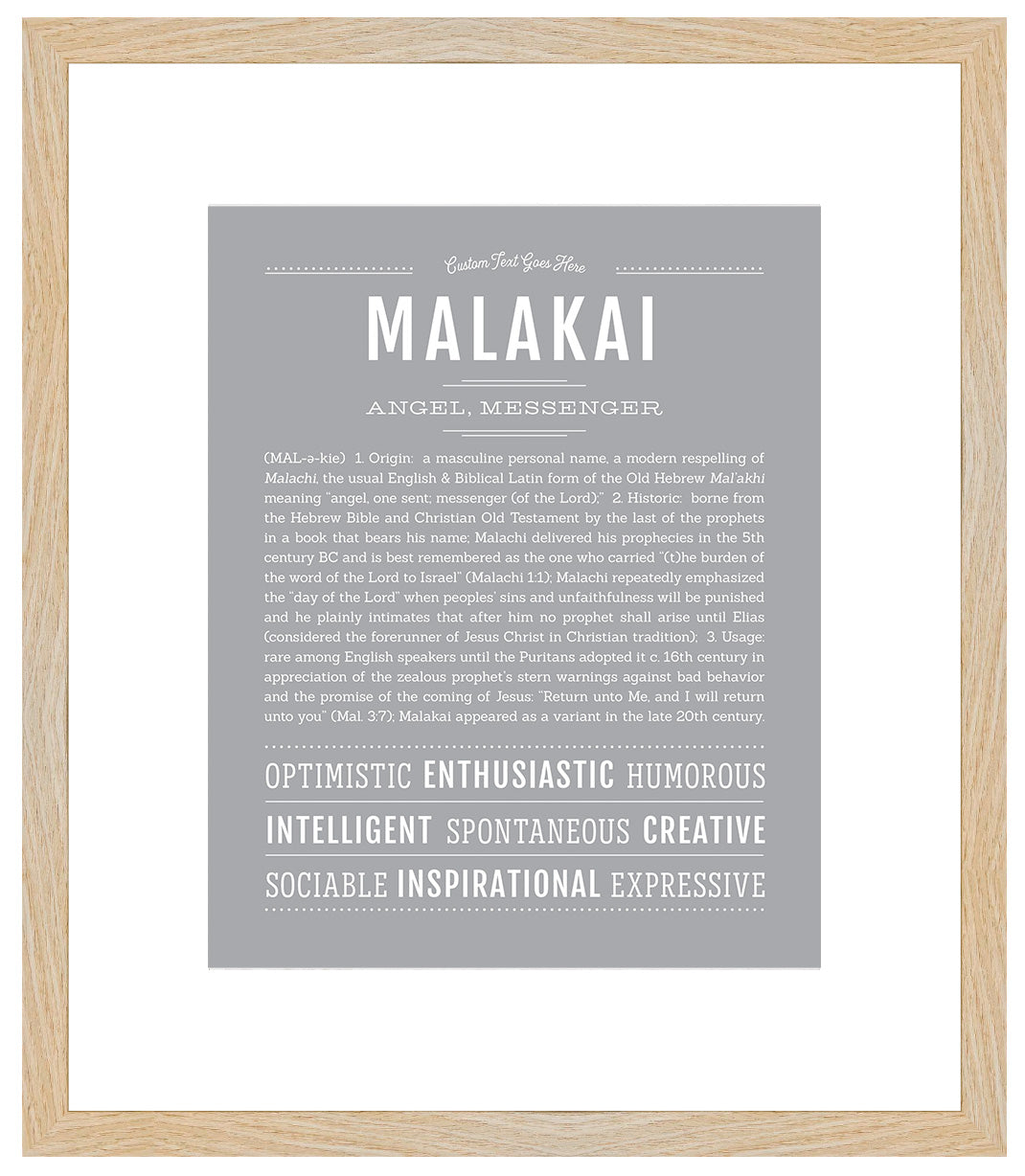 Malakai | Name Art Print