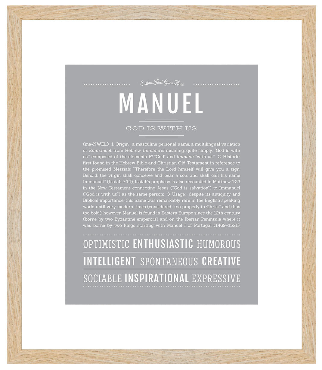 Manuel | Name Art Print