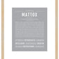 Mattox | Name Art Print