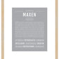 Maxen | Name Art Print