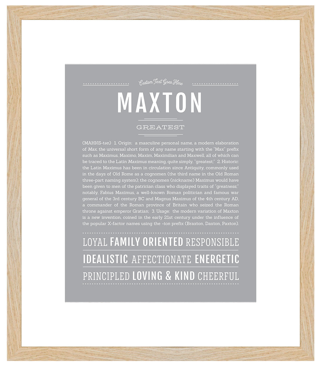 Maxton | Name Art Print