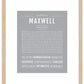 Maxwell | Name Art Print