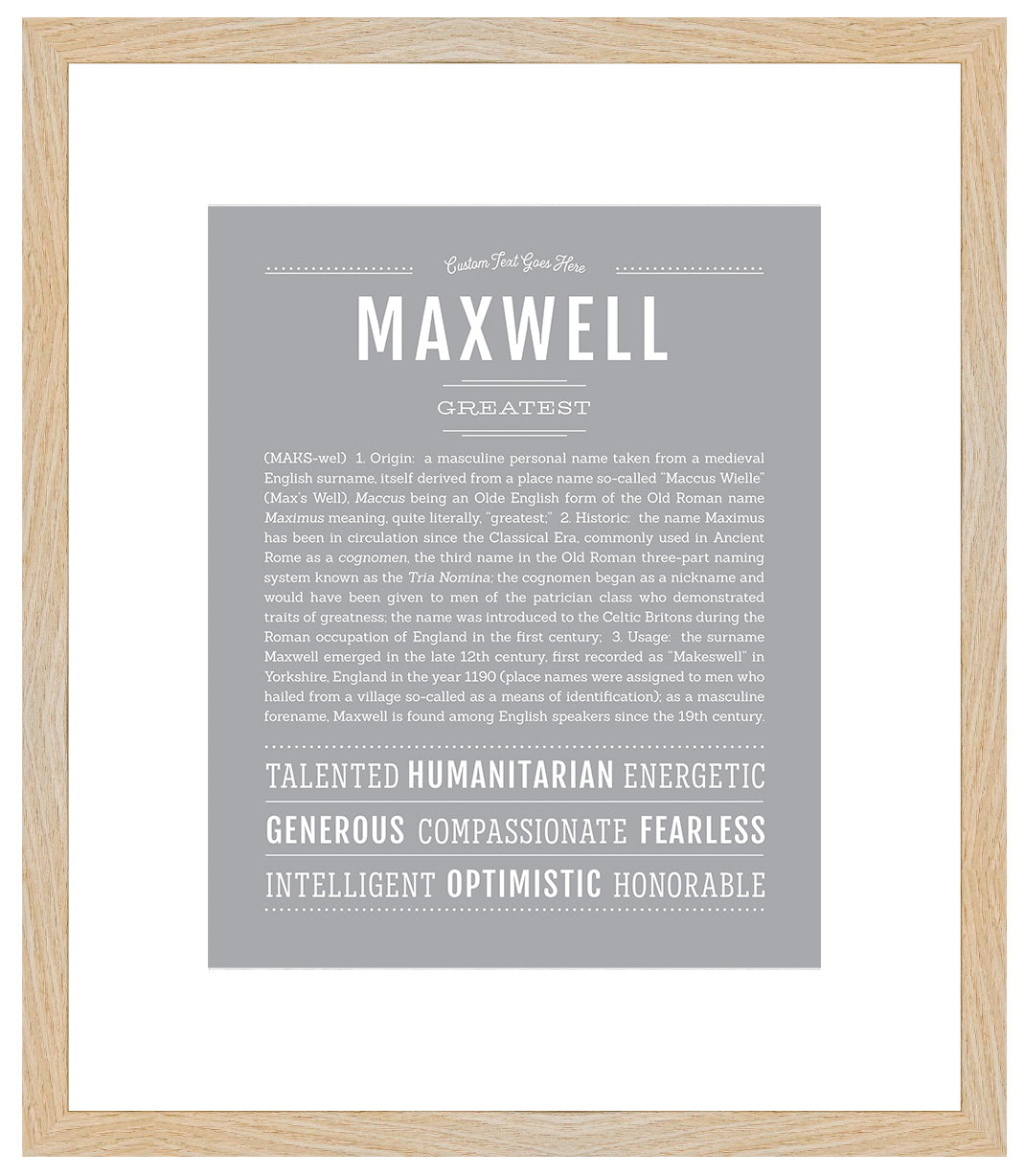 Maxwell | Name Art Print