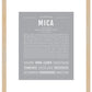 Mica | Name Art Print