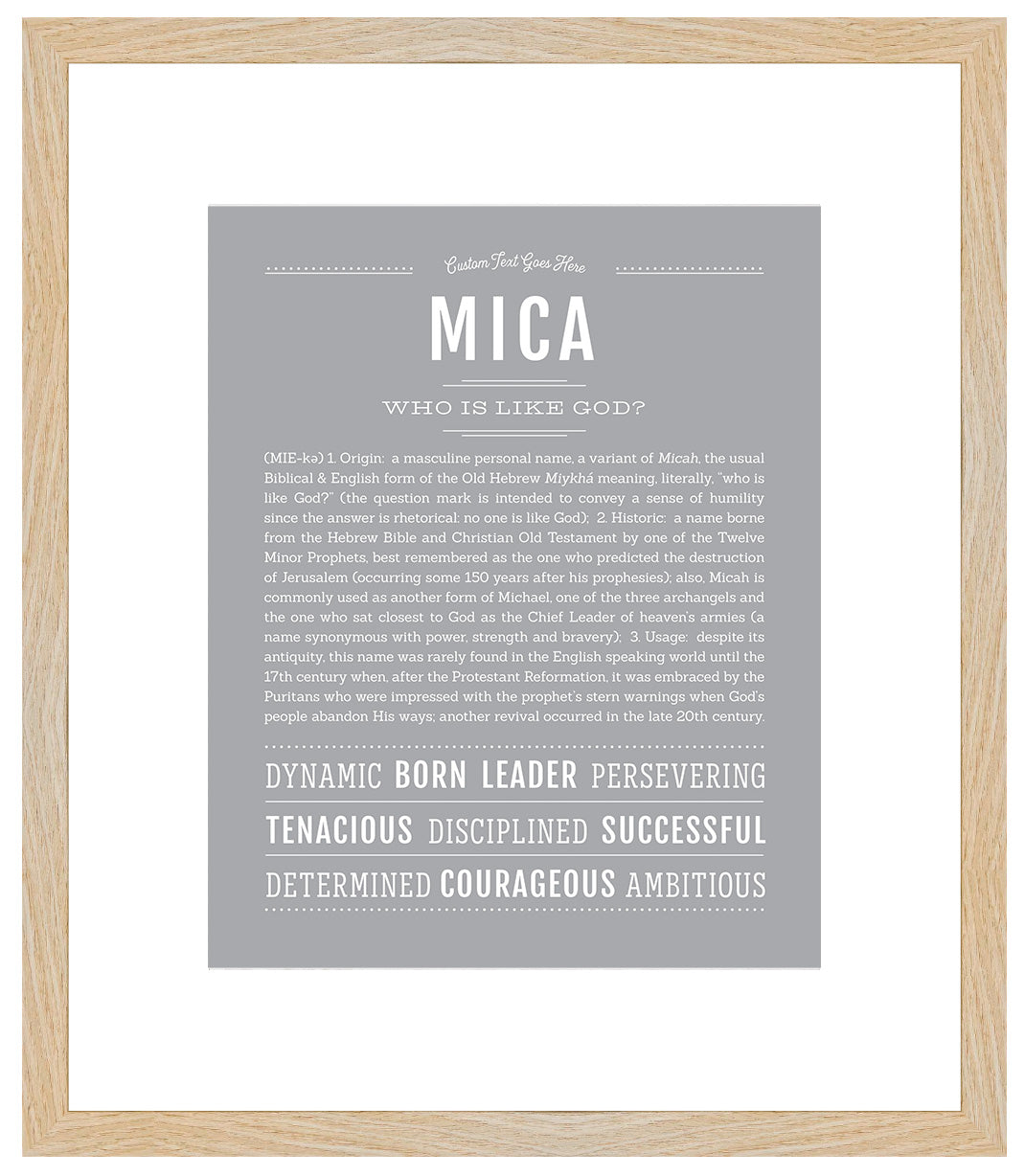 Mica | Name Art Print