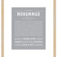 Mohammad | Name Art Print