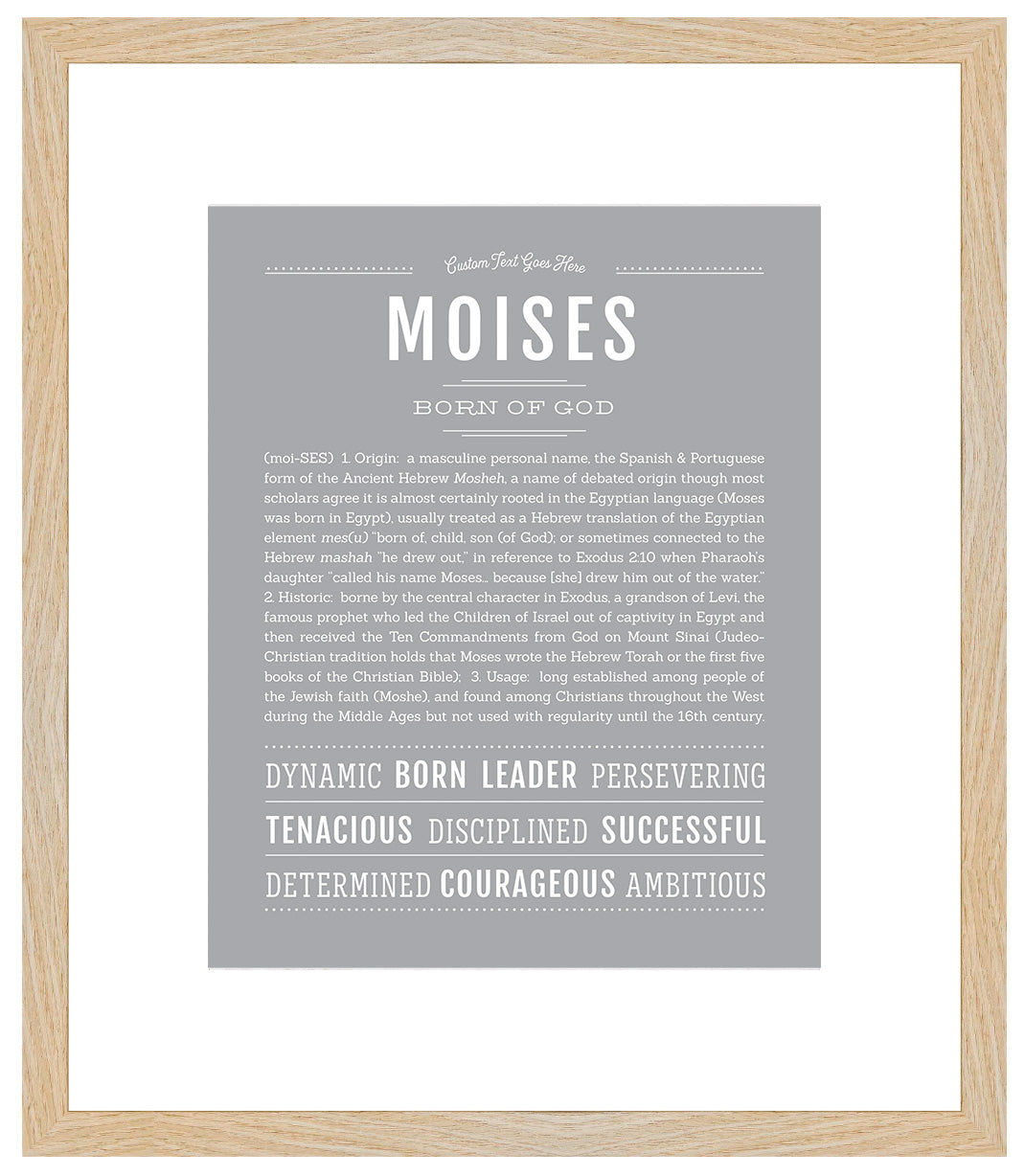 Moises | Name Art Print