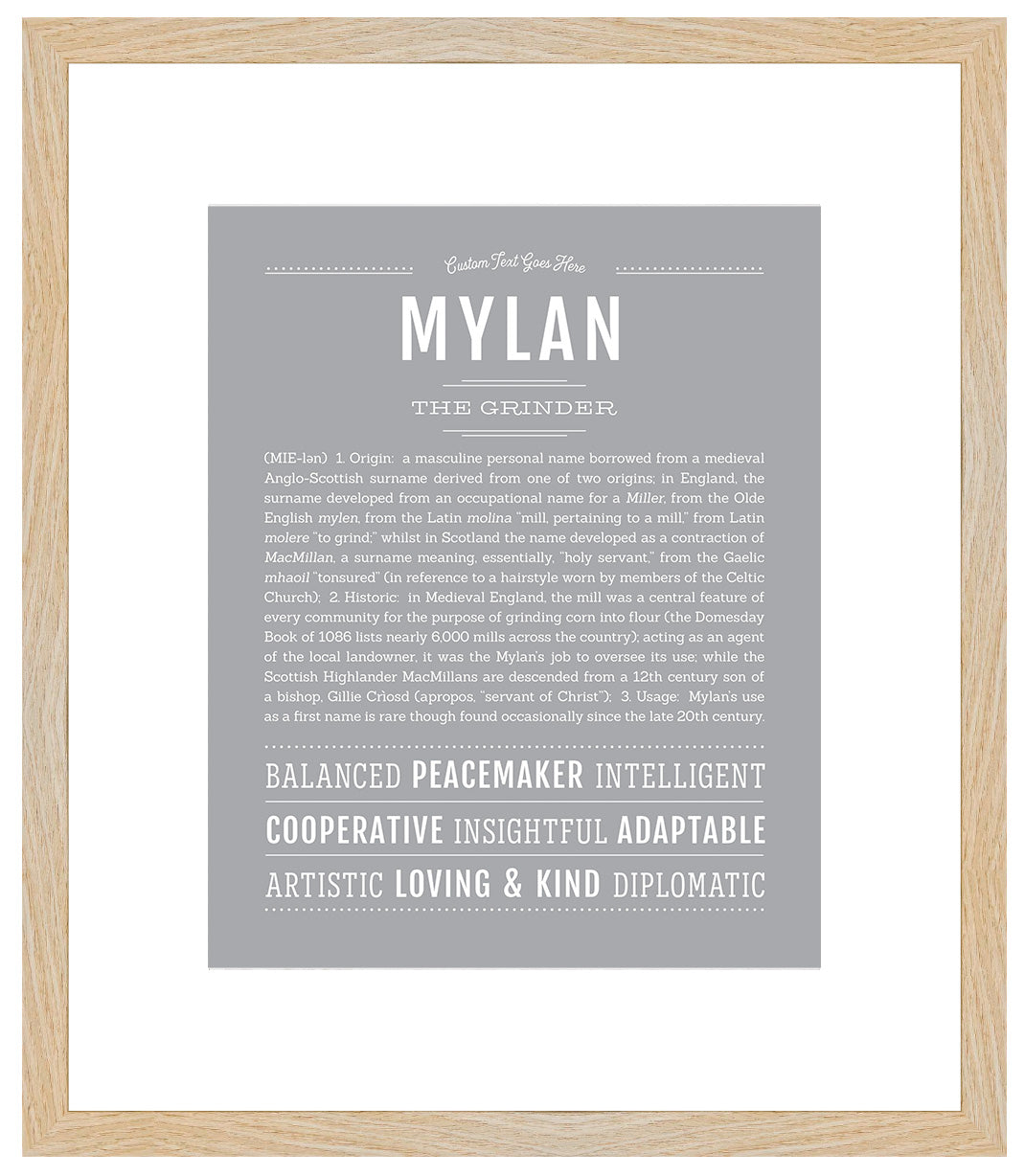 Mylan | Name Art Print