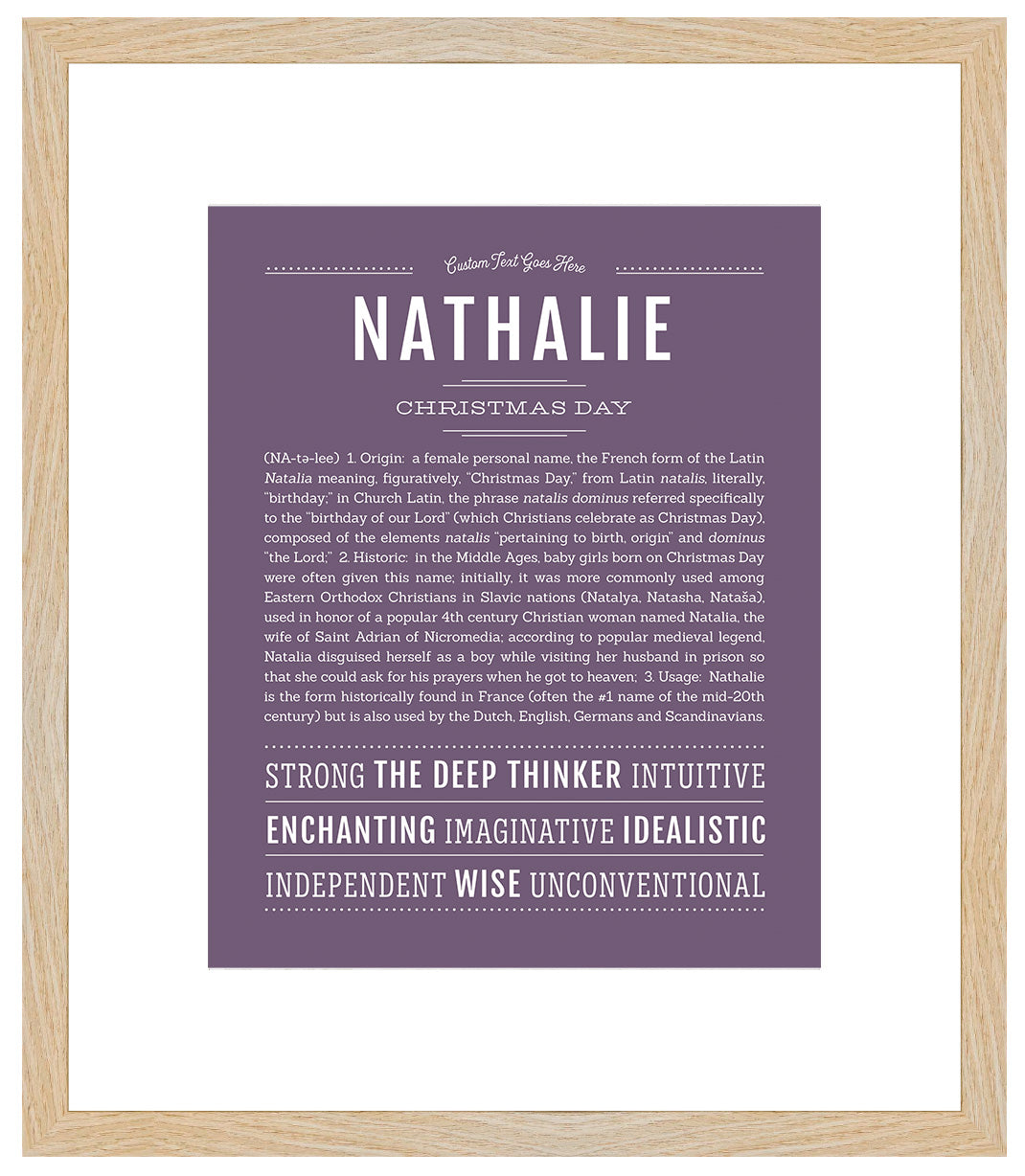 Nathalie | Name Art Print