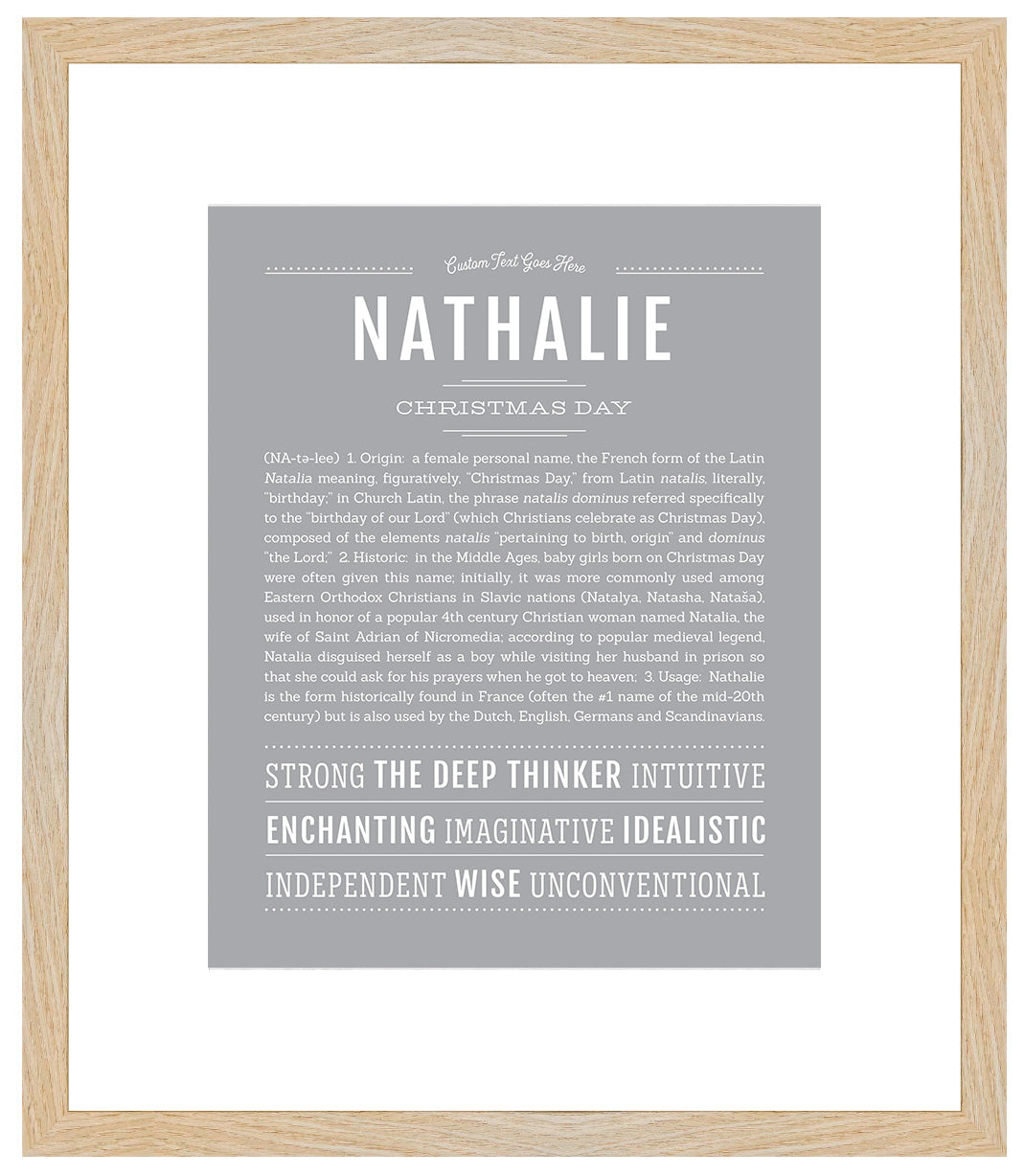 Nathalie | Name Art Print