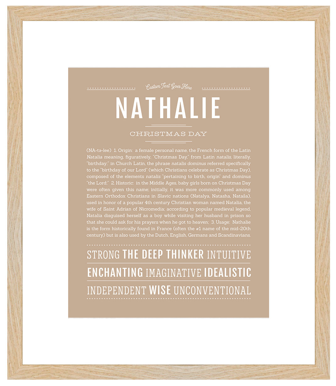 Nathalie | Name Art Print