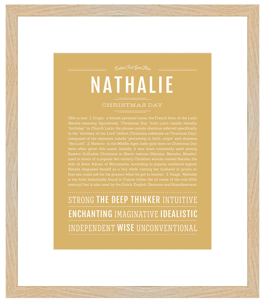 Nathalie | Name Art Print