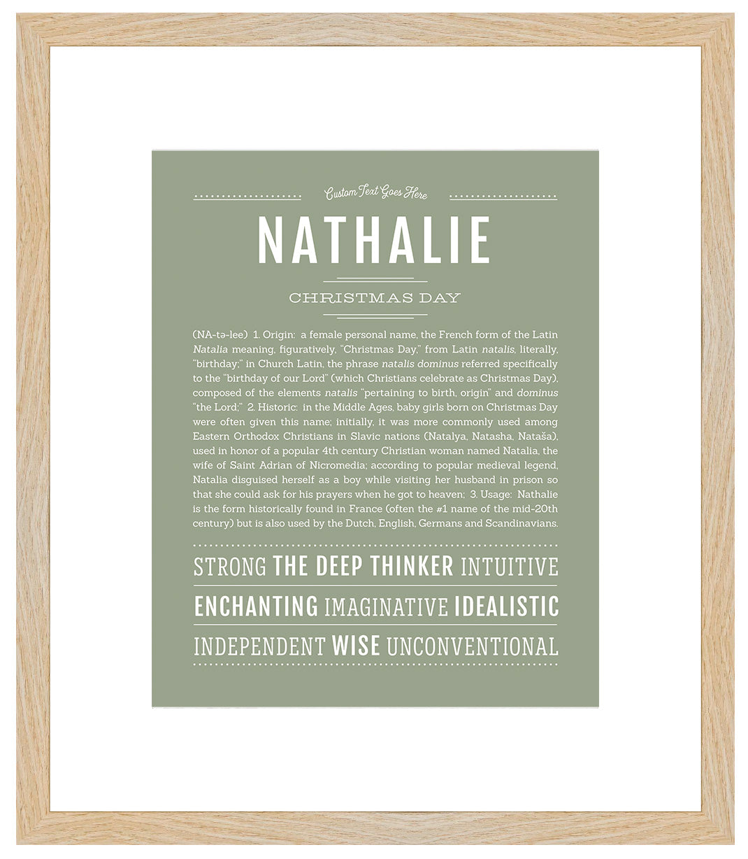 Nathalie | Name Art Print