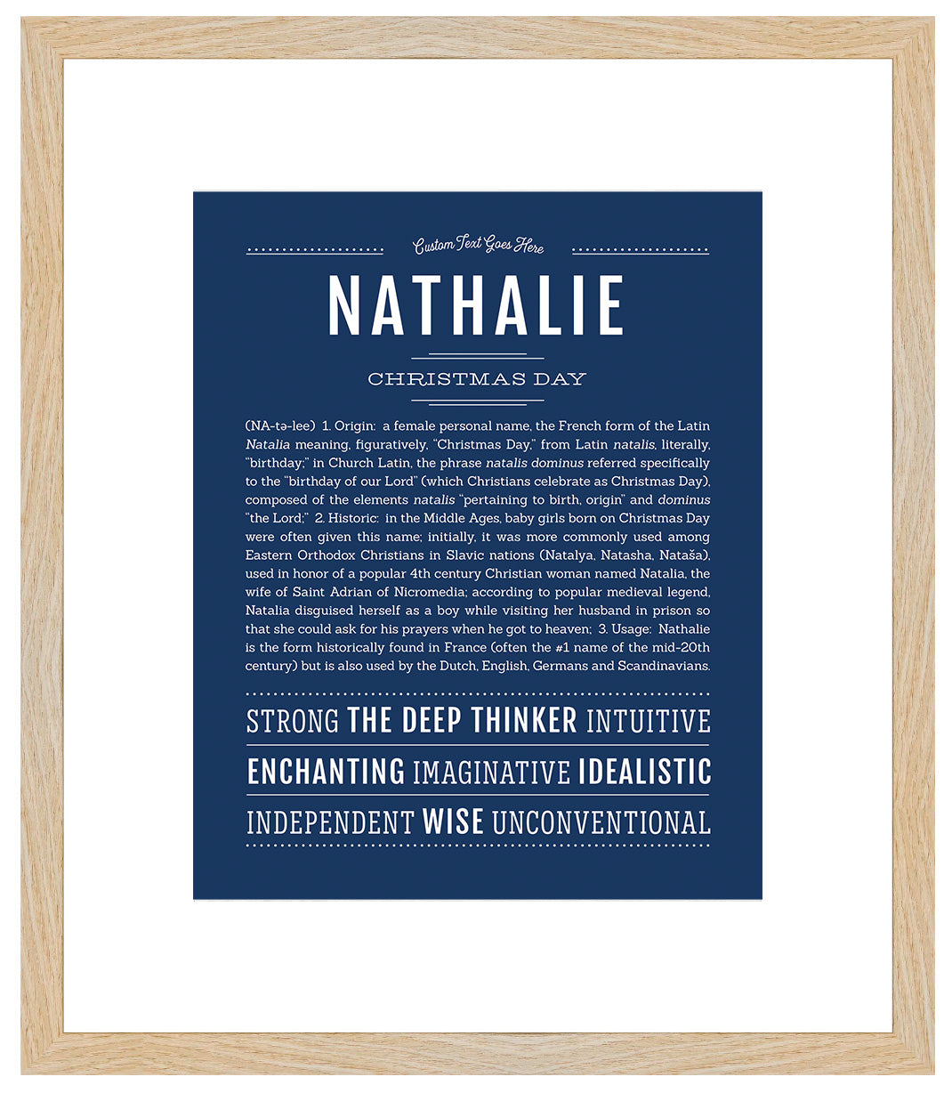 Nathalie | Name Art Print