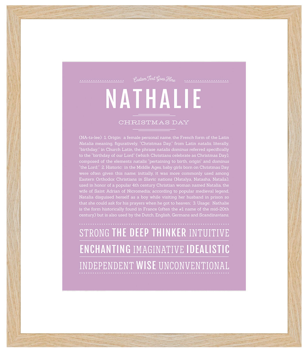 Nathalie | Name Art Print