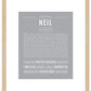 Neil | Name Art Print