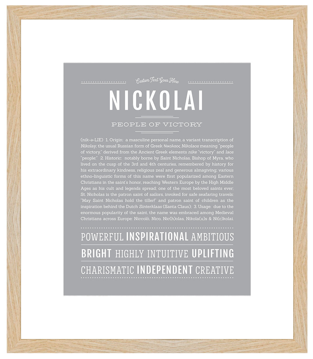 Nickolai | Name Art Print