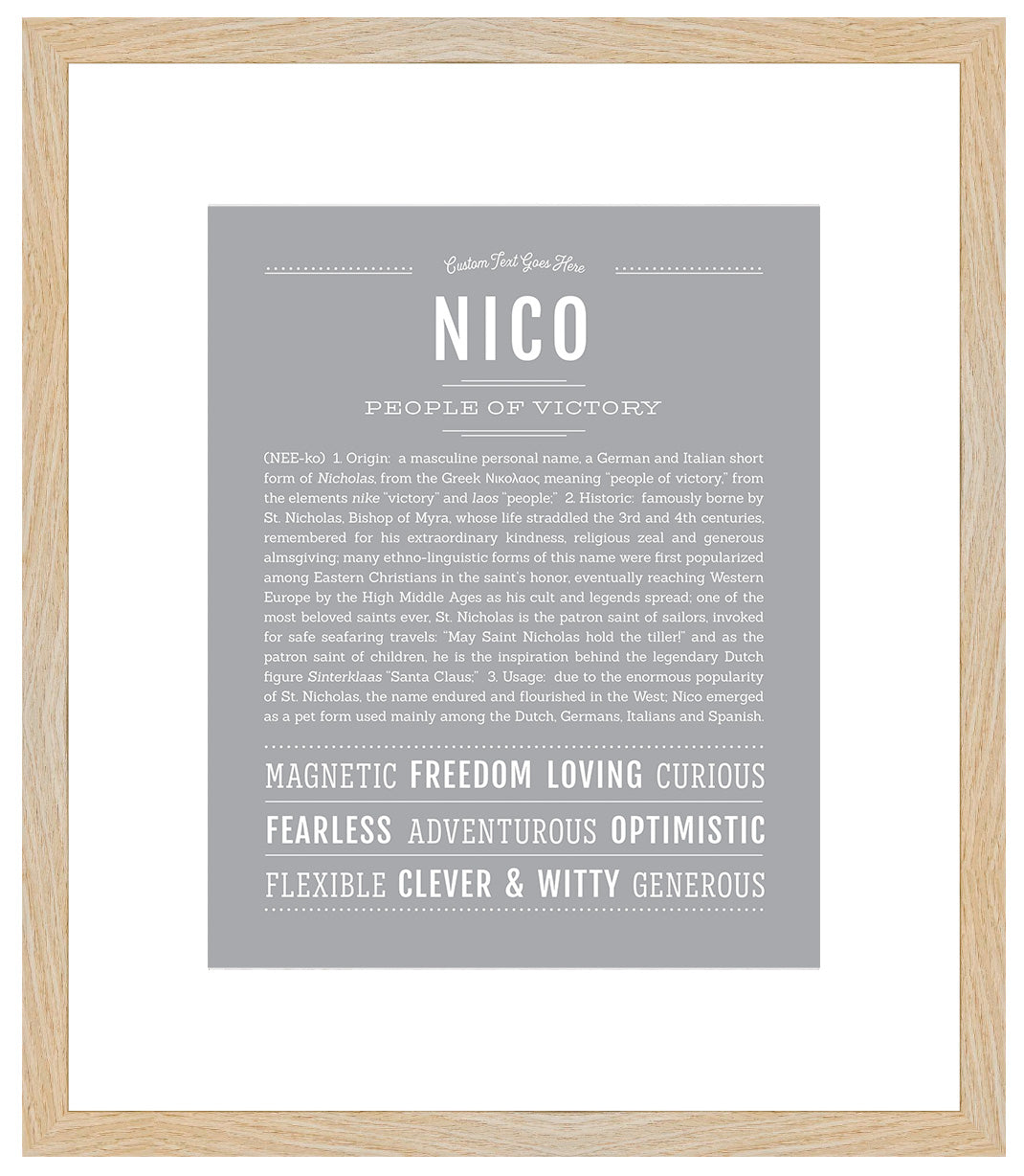 Nico | Name Art Print